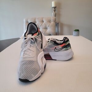 Nike Air Zoom Superrep White Sneakers with Multicolor Accents